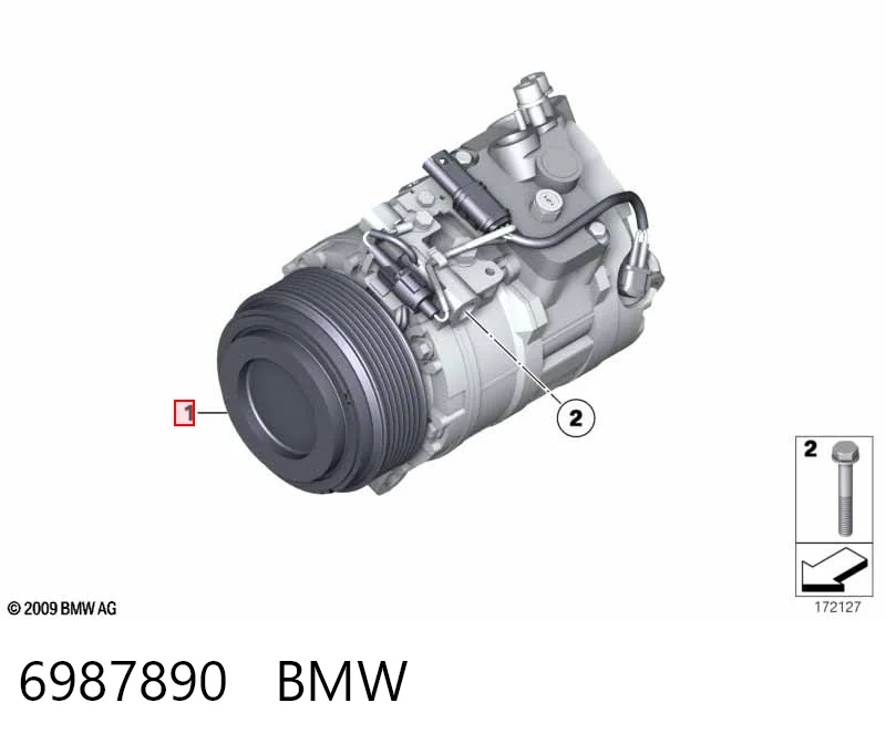 6987890 BMW Sprężarka klimatyzacji