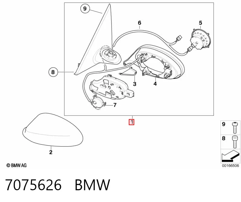 Lusterko wsteczne prawe do BMW 3  E90