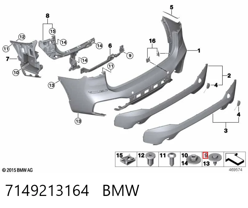 7149213164 BMW Śruba głowicy cylindrów