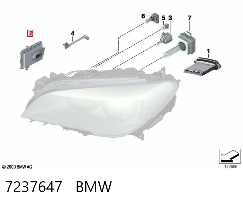 7237647 BMW Ksenon, sterownik
