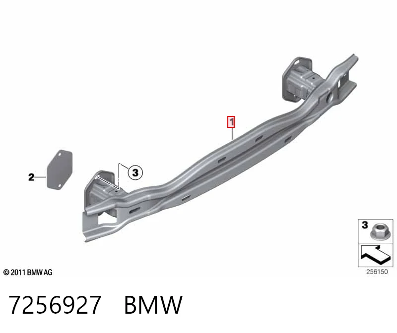 Do koszyka Wzmocnienie zderzaka tylnego BMW 3  F30, F80