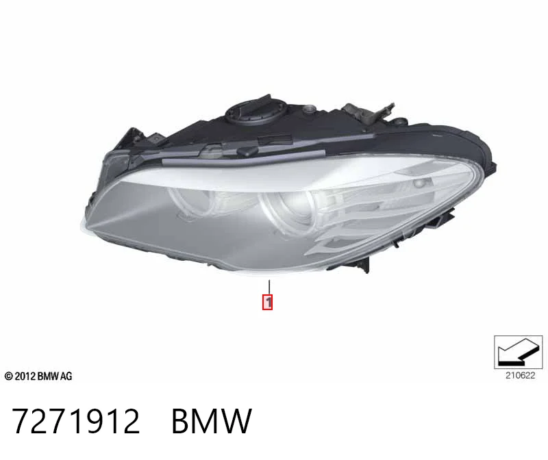 7271912 BMW Reflektor prawy