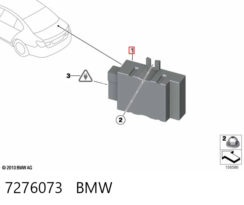 7276073 BMW Sterownik pompy paliwa