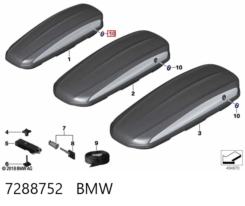 7288752 Mercedes Emblemat na maskę