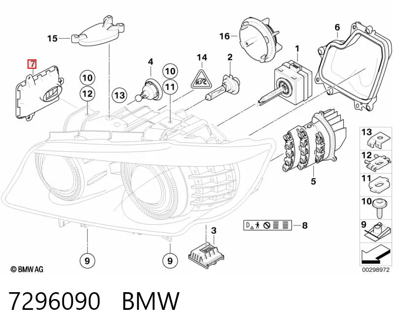 7296090 BMW Ksenon, sterownik