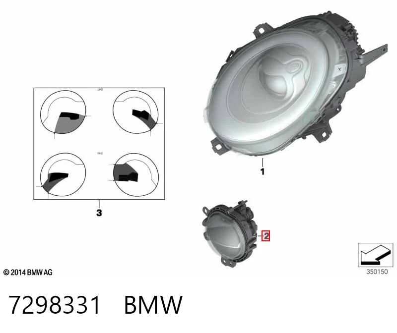  Lampa przeciwmgielna lewa Mini Cooper 