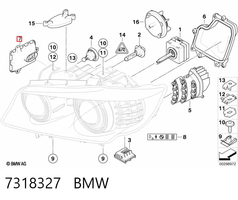 7318327 BMW Ksenon, sterownik
