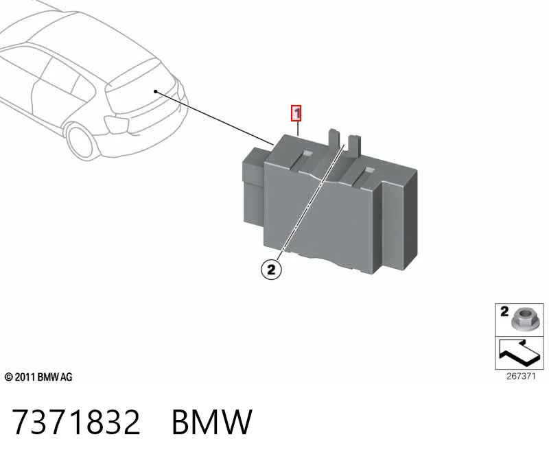 7371832 BMW Sterownik pompy paliwa