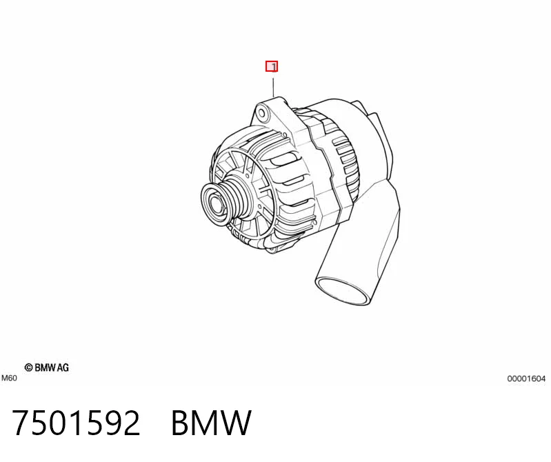 7501592 BMW Alternator