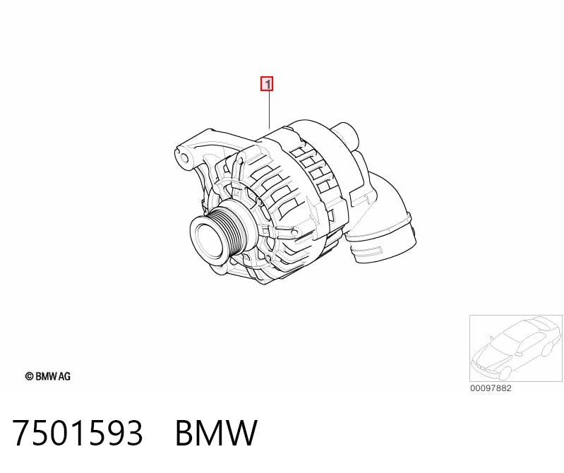 7501593 BMW Alternator