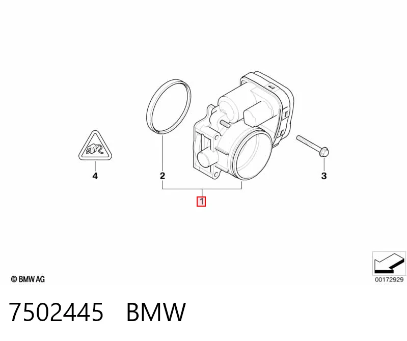 7502445 BMW Przepustnica, komplet