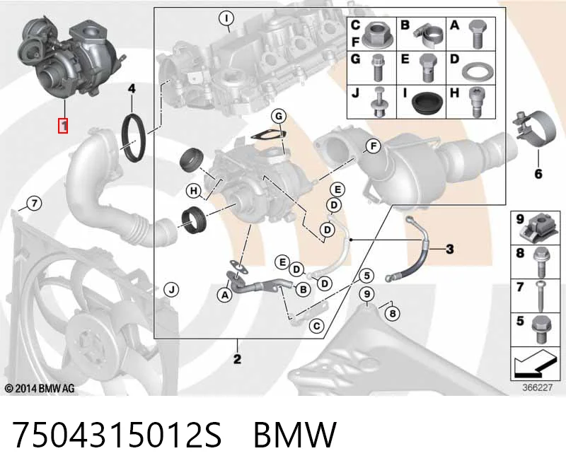 7504315012S BMW Turbina