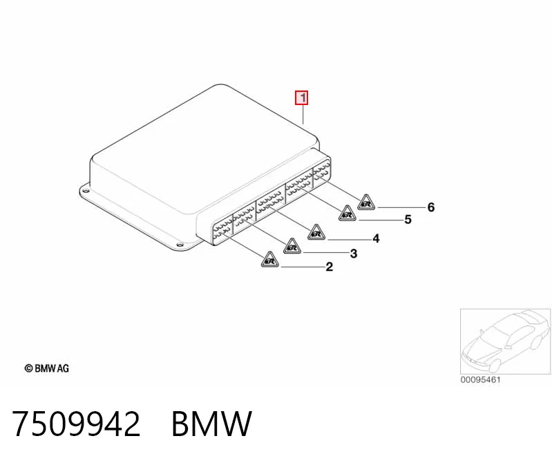 Sterownik silnika BMW X5 SUV (E53) (2000 - 2006) cena, od 202,68 USD