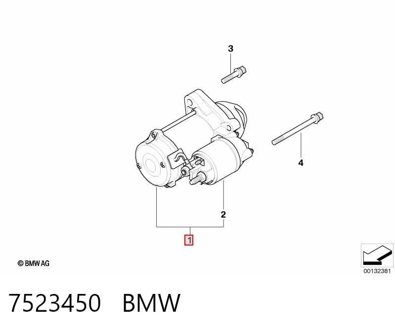 7523450 BMW Rozrusznik