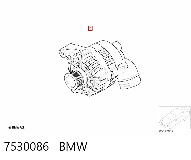7530086 BMW Alternator