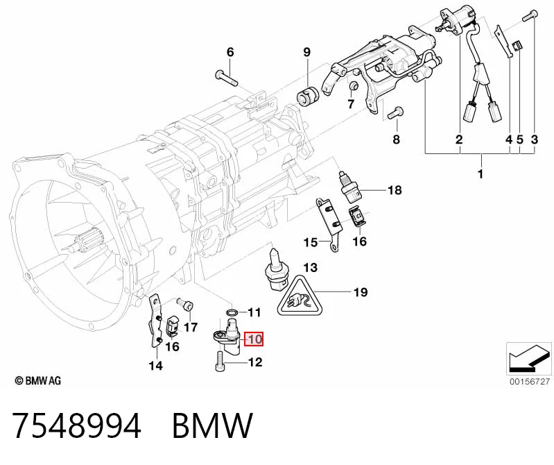 7548994 BMW Czujnik położenia wału korbowego