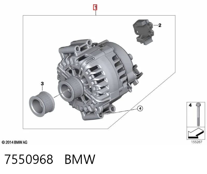 7550968 BMW Alternator
