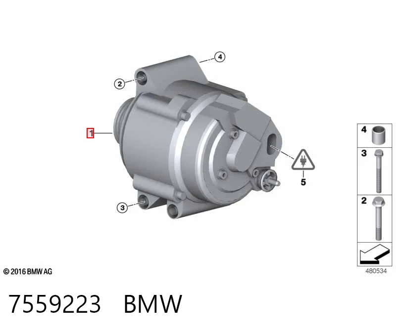7559223 BMW Alternator