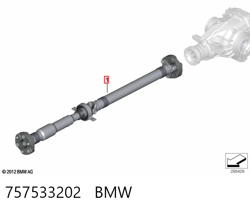 Wał Cardana tylny, kompletny do BMW 3  E91
