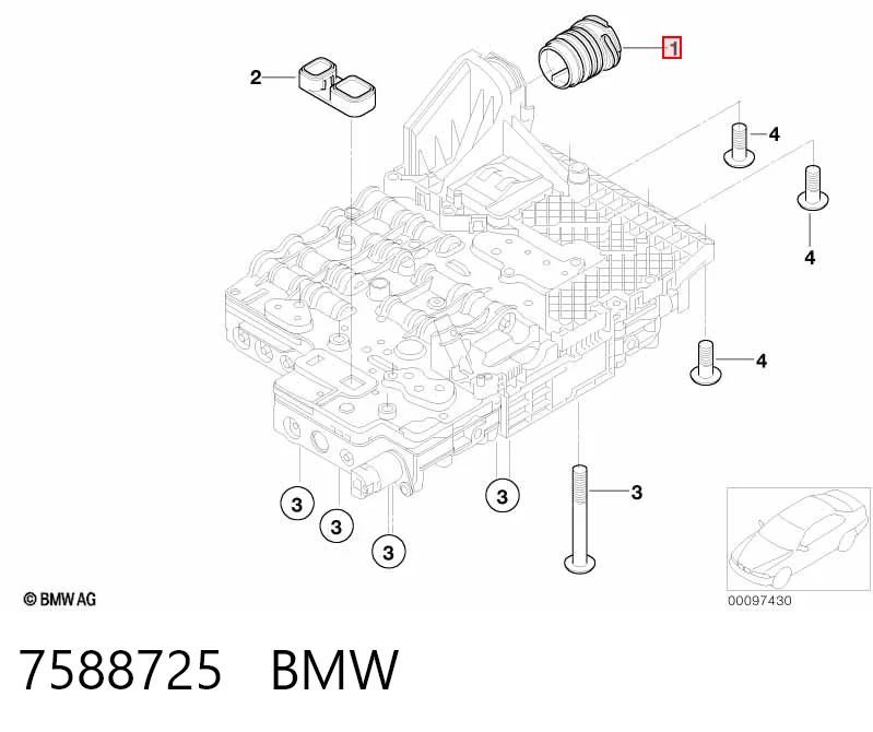 7588725 BMW Złącze automatycznej skrzyni biegów
