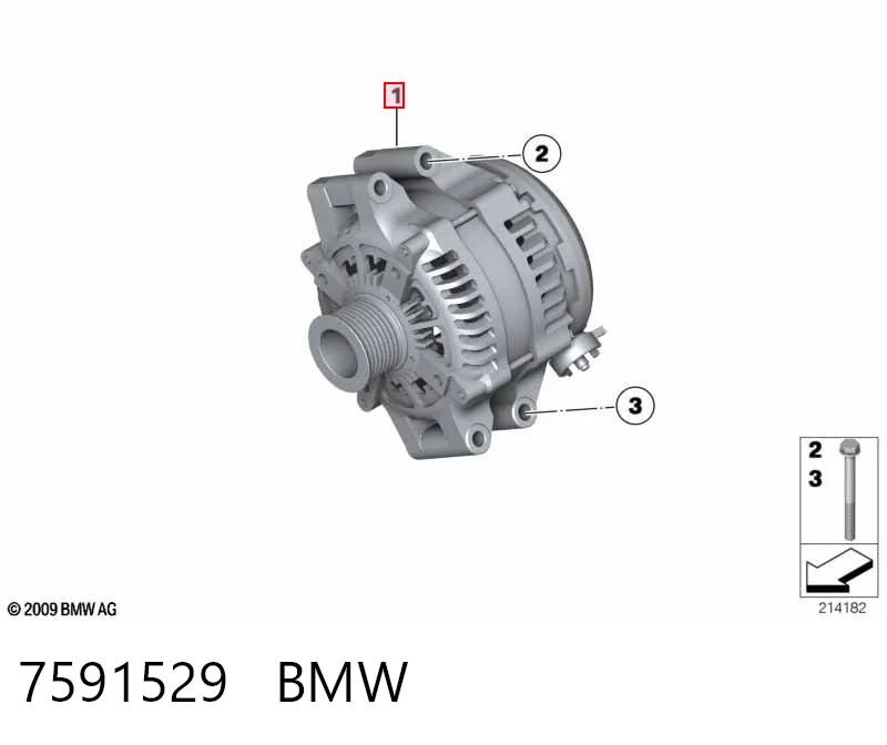 7591529 BMW Alternator