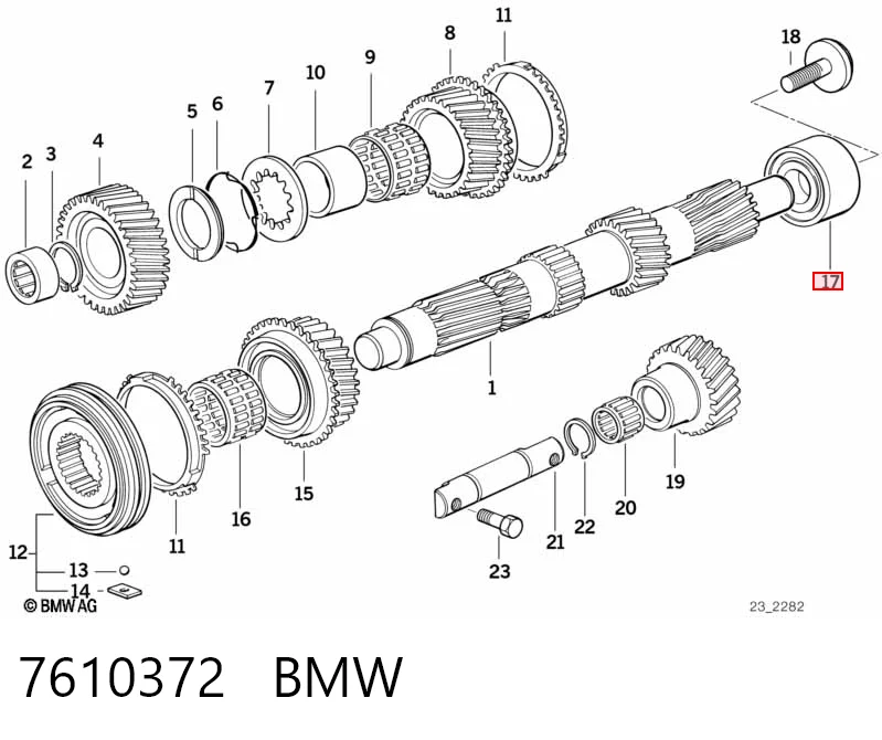 7610372 BMW Przegub elastyczny (wg kodów 124 411 00 15, 03918)