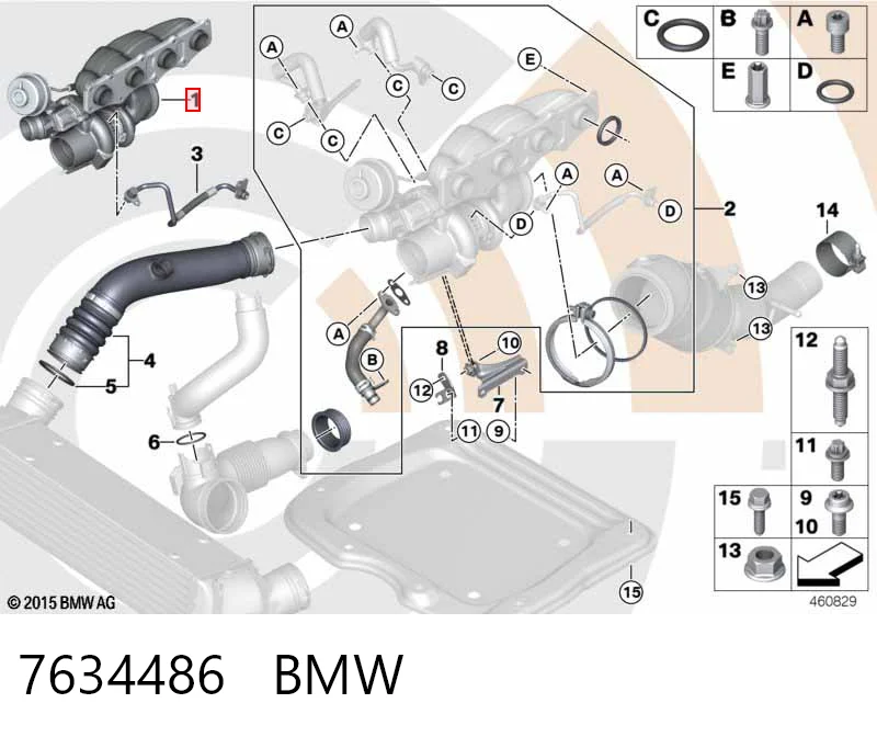 7634486 BMW Turbina