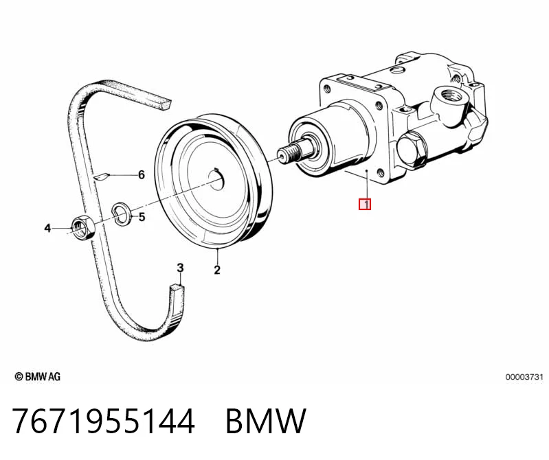 Pompa wspomagania hydraulicznego kierownicy do BMW 3  E21