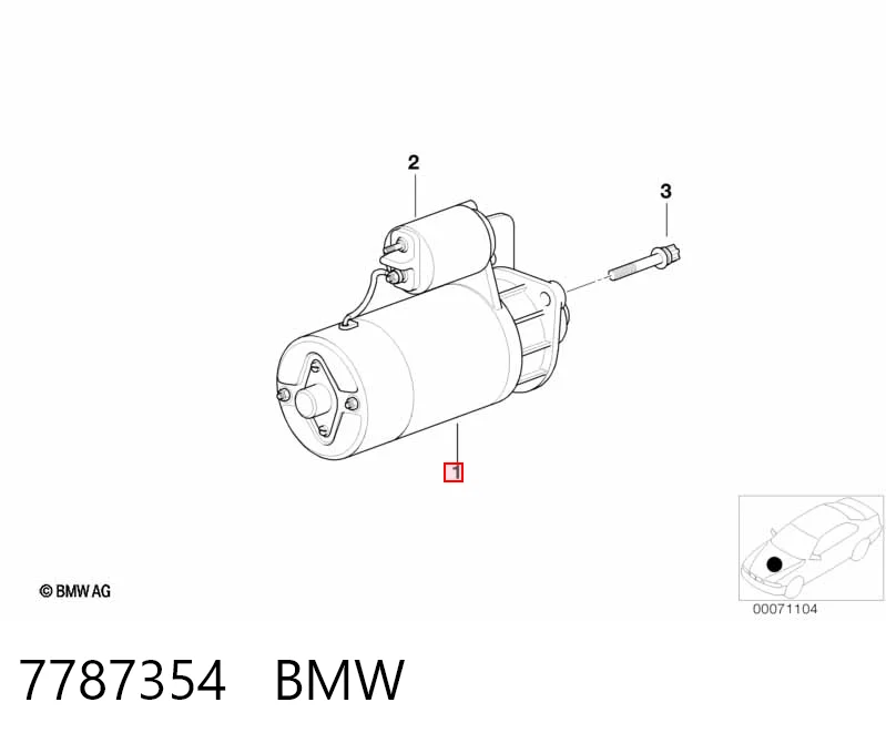 7787354 BMW Rozrusznik