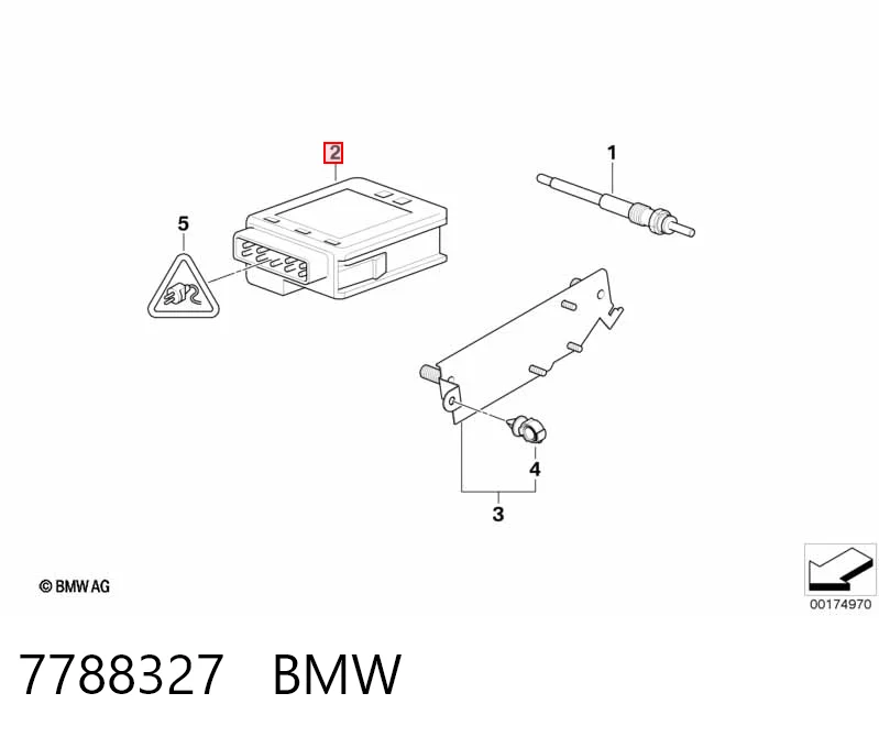 7788327 BMW Przekaźnik świec żarowych