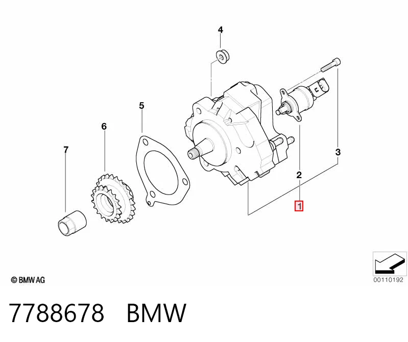 Pompa wtryskowa wysokiego ciśnienia do BMW X5  E53