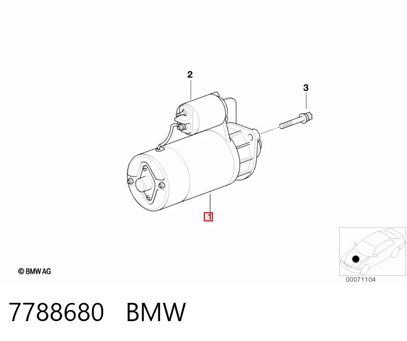 7788680 BMW Rozrusznik