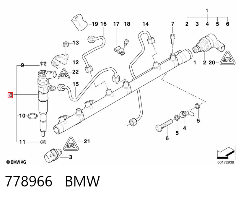 778966 BMW Wtryskiwacz paliwa