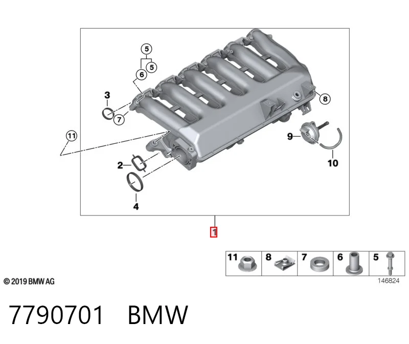 7790701 BMW Kolektor ssący
