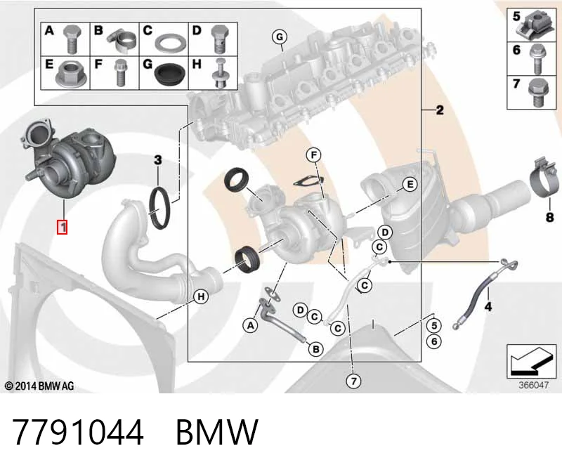 7791044 BMW Turbina