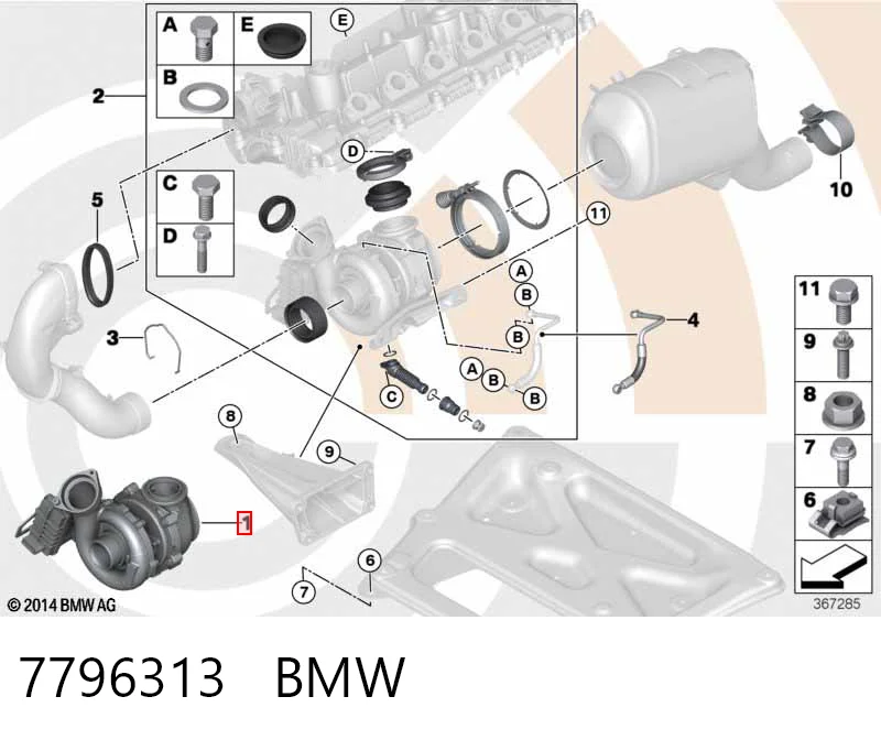 7796313 BMW Turbina