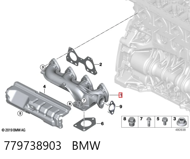 Kolektor wydechowy BMW X5 SUV (F15, F85) (2013 - 2018) cena, od 112,36 USD