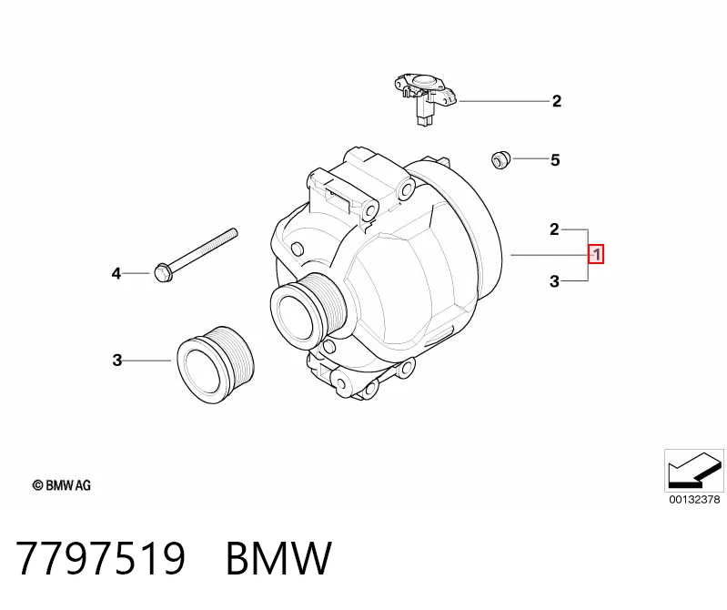 7797519 BMW Alternator