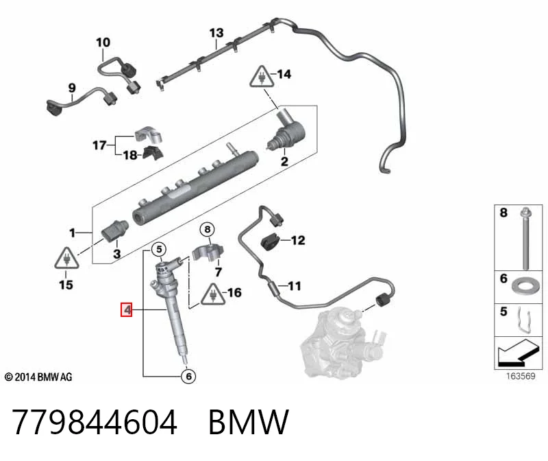 Wtryskiwacz paliwa 13537798446 VAG
