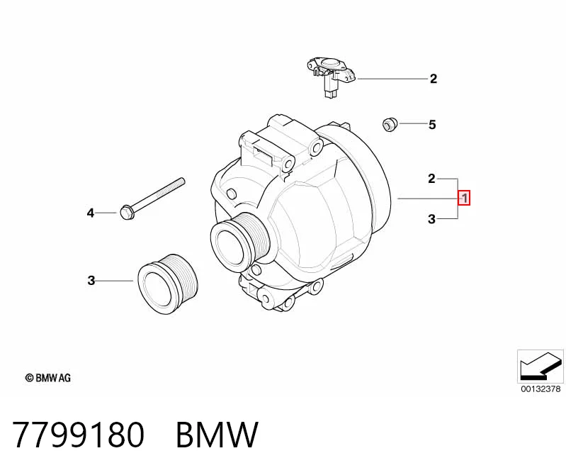 7799180 BMW Alternator