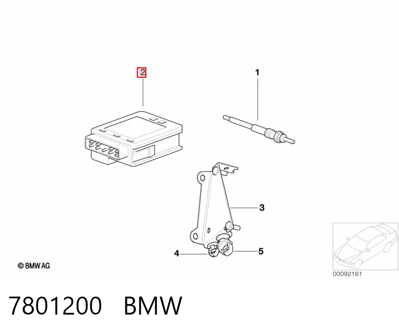 7801200 BMW Przekaźnik świec żarowych