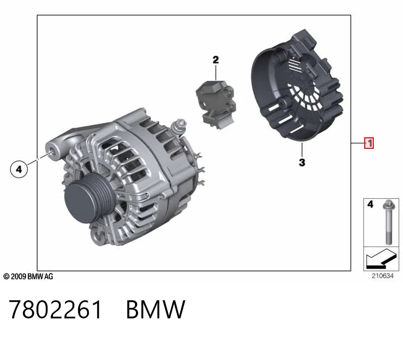 7802261 BMW Alternator