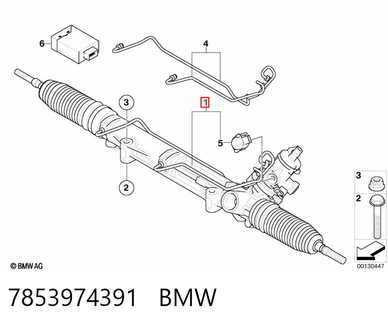 Listwa kierownicza (maglownica) do BMW X3  E83