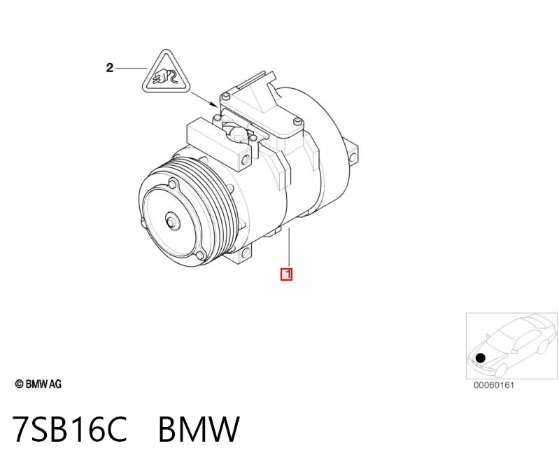 7SB16C BMW Sprężarka klimatyzacji