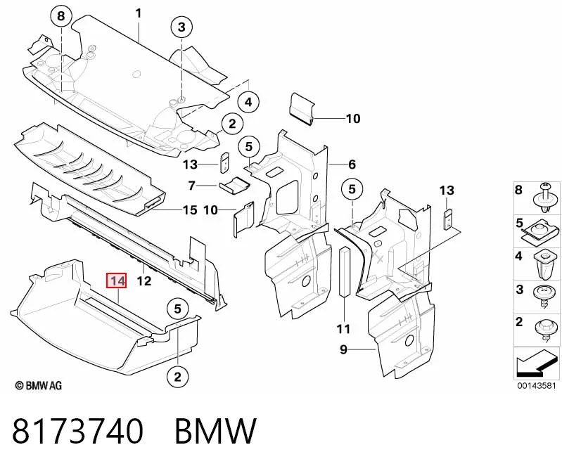 Do koszyka Osłona silnika, miski (przedziału silnika) BMW 3  E36
