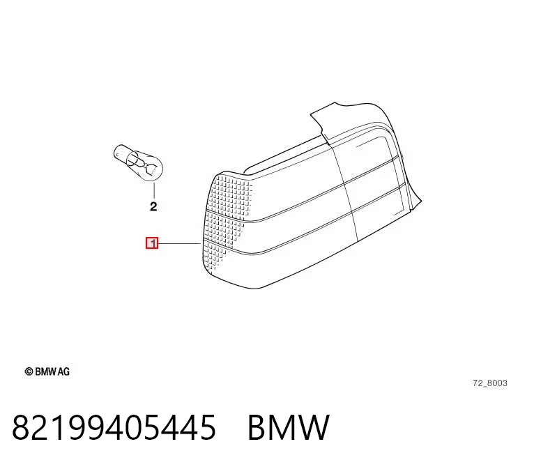 Lampa zespolona tylna prawa BMW 3 