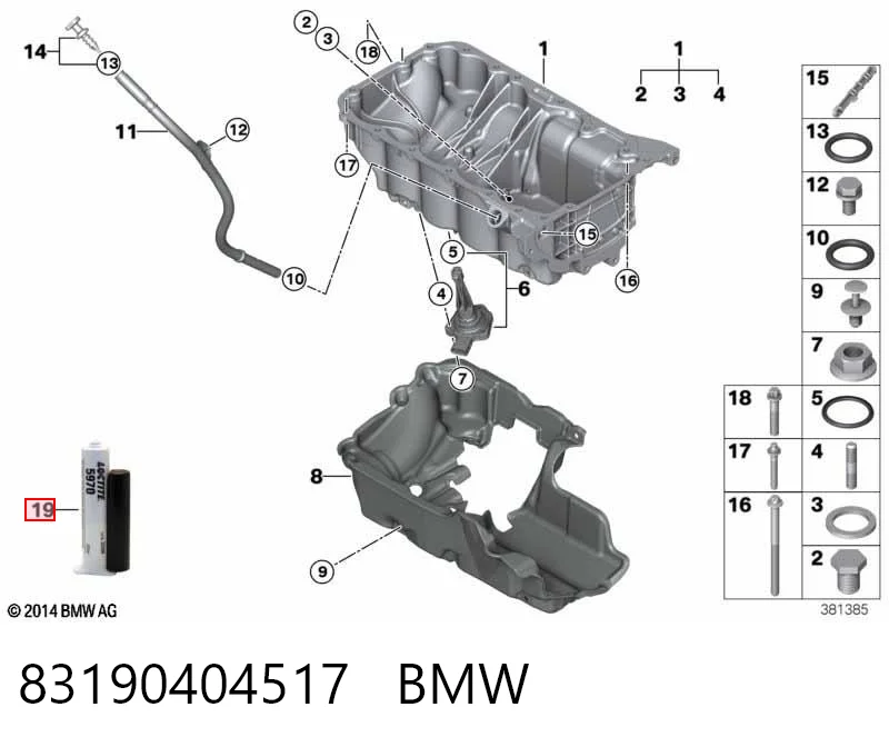 83190404517 BMW Szczeliwo silikonowe