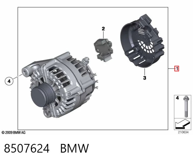 8507624 BMW Alternator