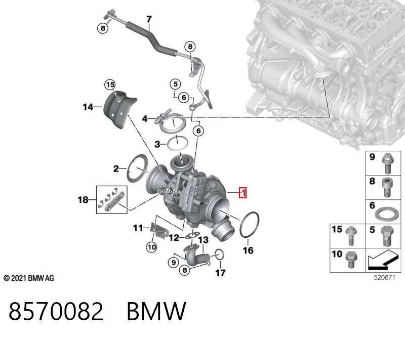 8570082 BMW Turbina