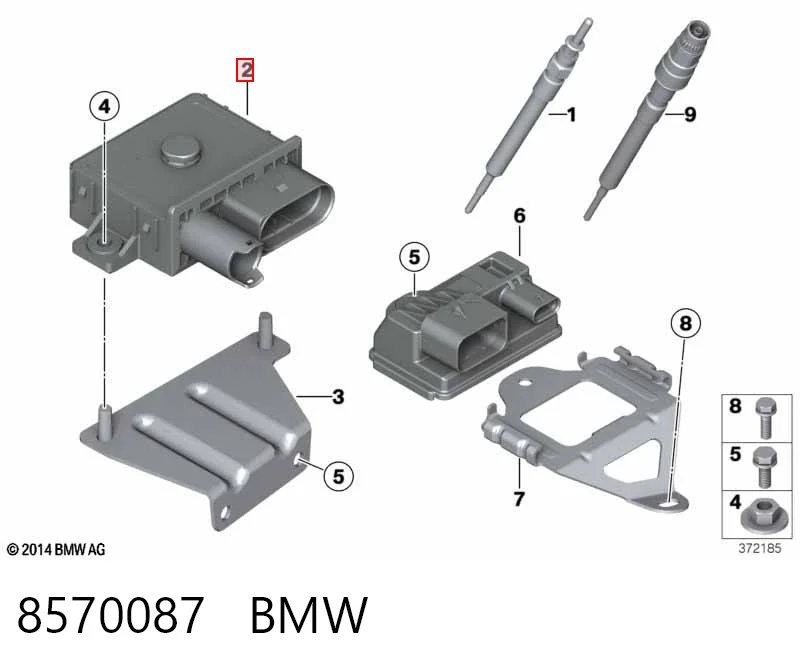 Przekaźnik świec żarowych BMW 3 sedana (F30, F80) (2011 - 2018) cena, od 69,52 USD